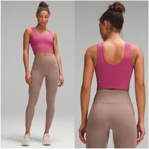 Lululemon Wunder Train Scoop Neck Tank Rib in Washed Mauve